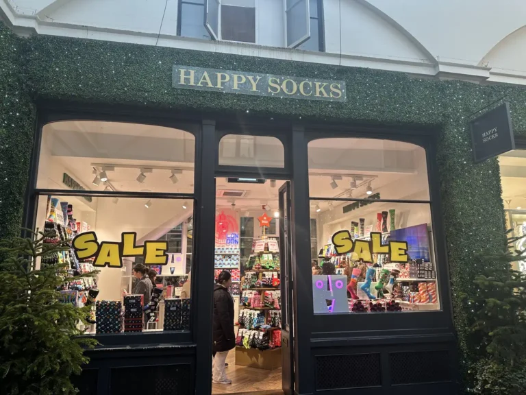 Prodejna Happy Socks v londýnské Covent Garden