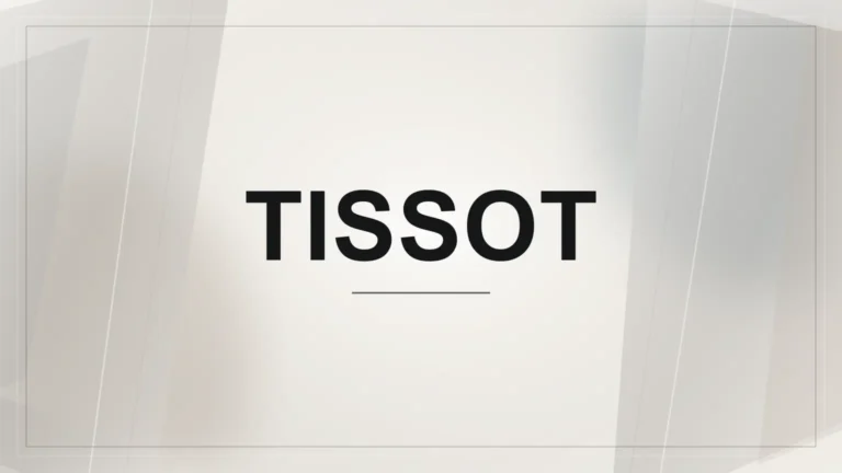 Světlý geometrický náhled s nápisem Tissot