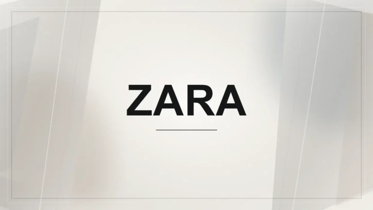 Světlý geometrický náhled s nápisem Zara